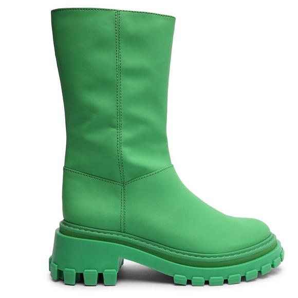 SCHUTZ Shoes - SCHUTZ  Juany lug sole boot Gianna Green